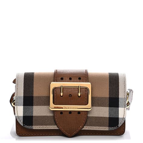 burberry the small buckle bag in house check and leather|Burberry Small Buckle Bag in House Check and Leather .